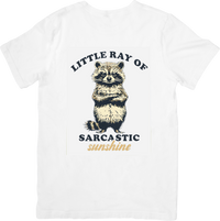 Thumbnail for Little Ray Of Sarcastic Sunshine Raccoon T-Shirt | Funny Vintage Animal Graphic Tee