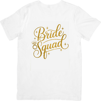 Thumbnail for Bride Squad T-Shirt | Cute Glam Bachelorette Party Graphic Tee | Bridesmaid Gift