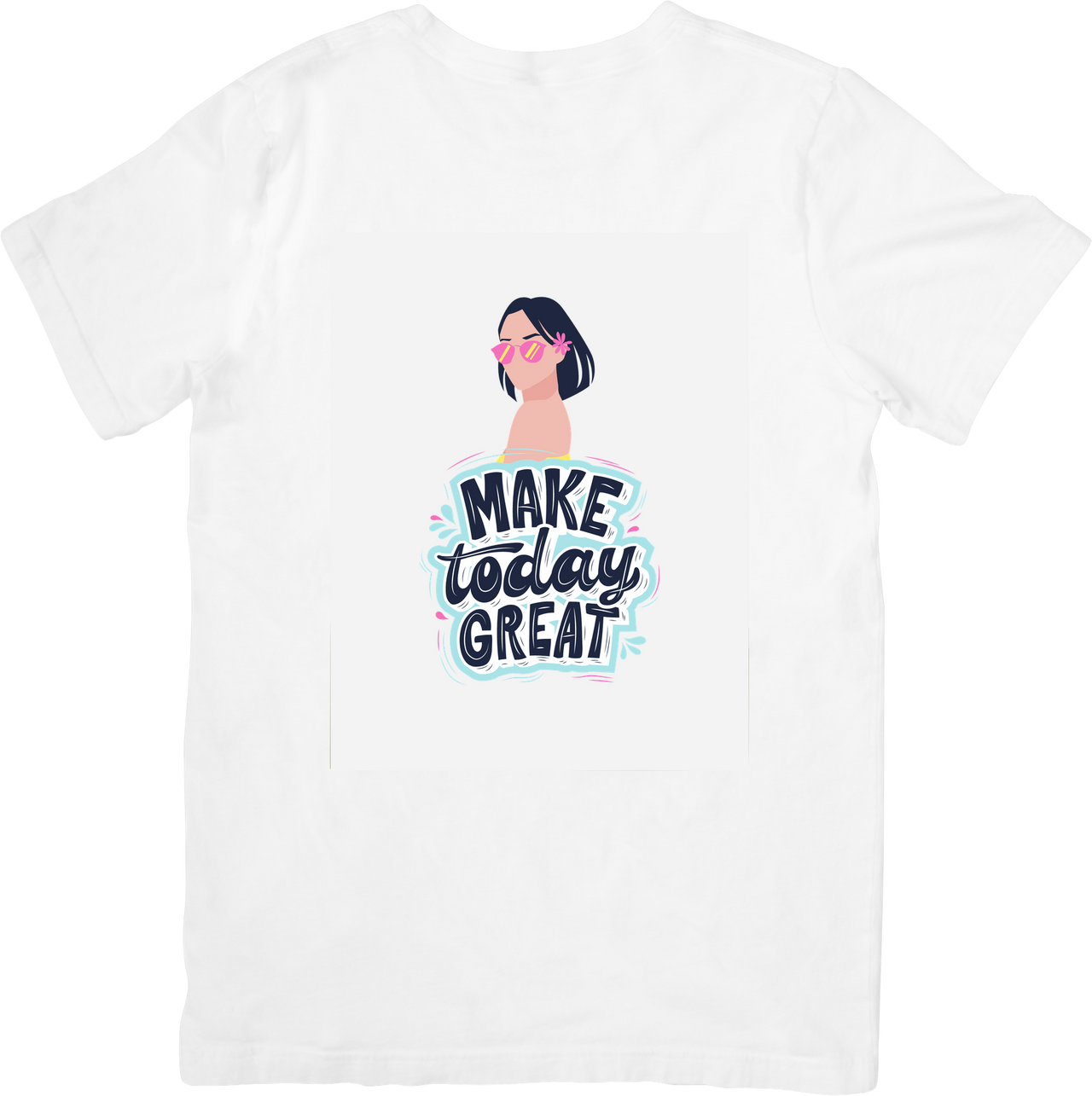 Make Today Great T-Shirt | Minimalist Motivational Girl Graphic Tee | Inspirational Gift
