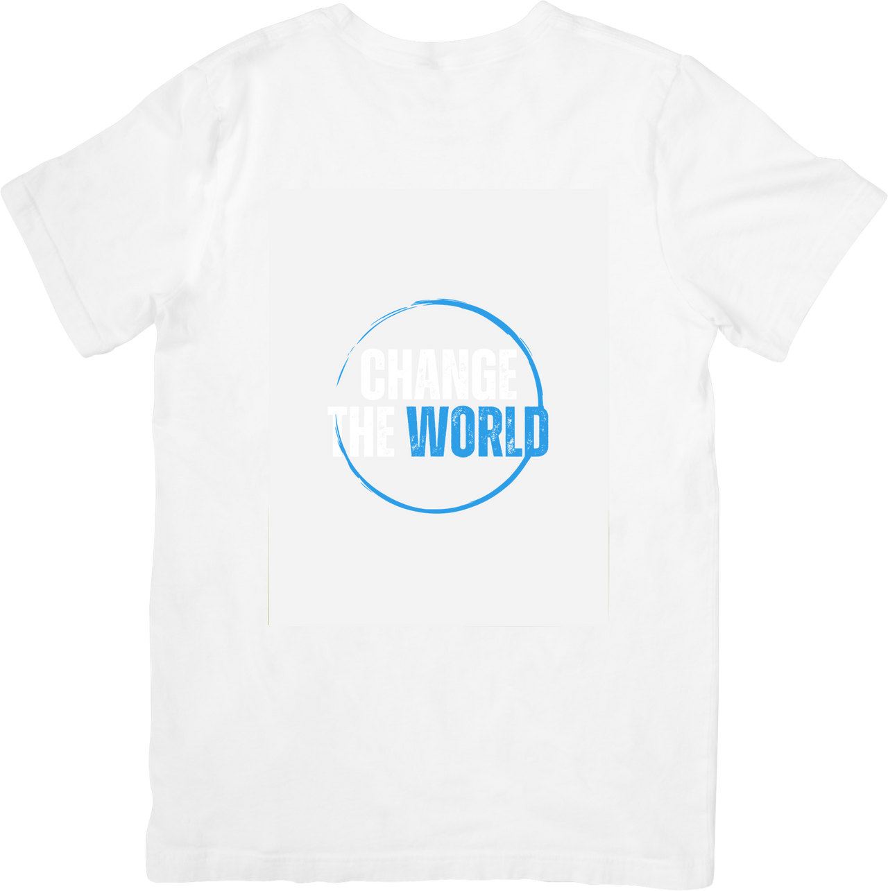 Change The World T-Shirt | Minimalist Motivational Circle Graphic Tee