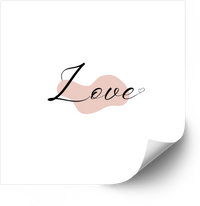 Thumbnail for Love Sticker | Cute Minimalist Script Heart Vinyl Decal