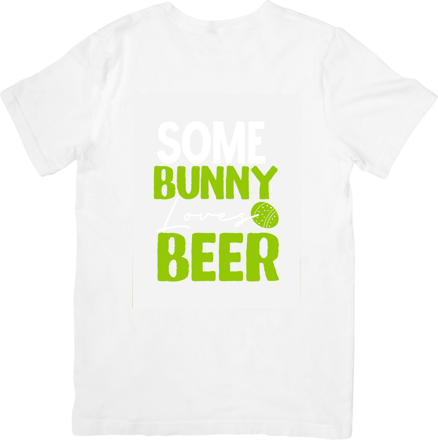 Some Bunny Loves Beer T-Shirt | Funny Easter Holiday Graphic Tee | Easter Party Gift