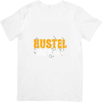 Thumbnail for Hustle T-Shirt | Retro Bold Typography Motivational Graphic Tee